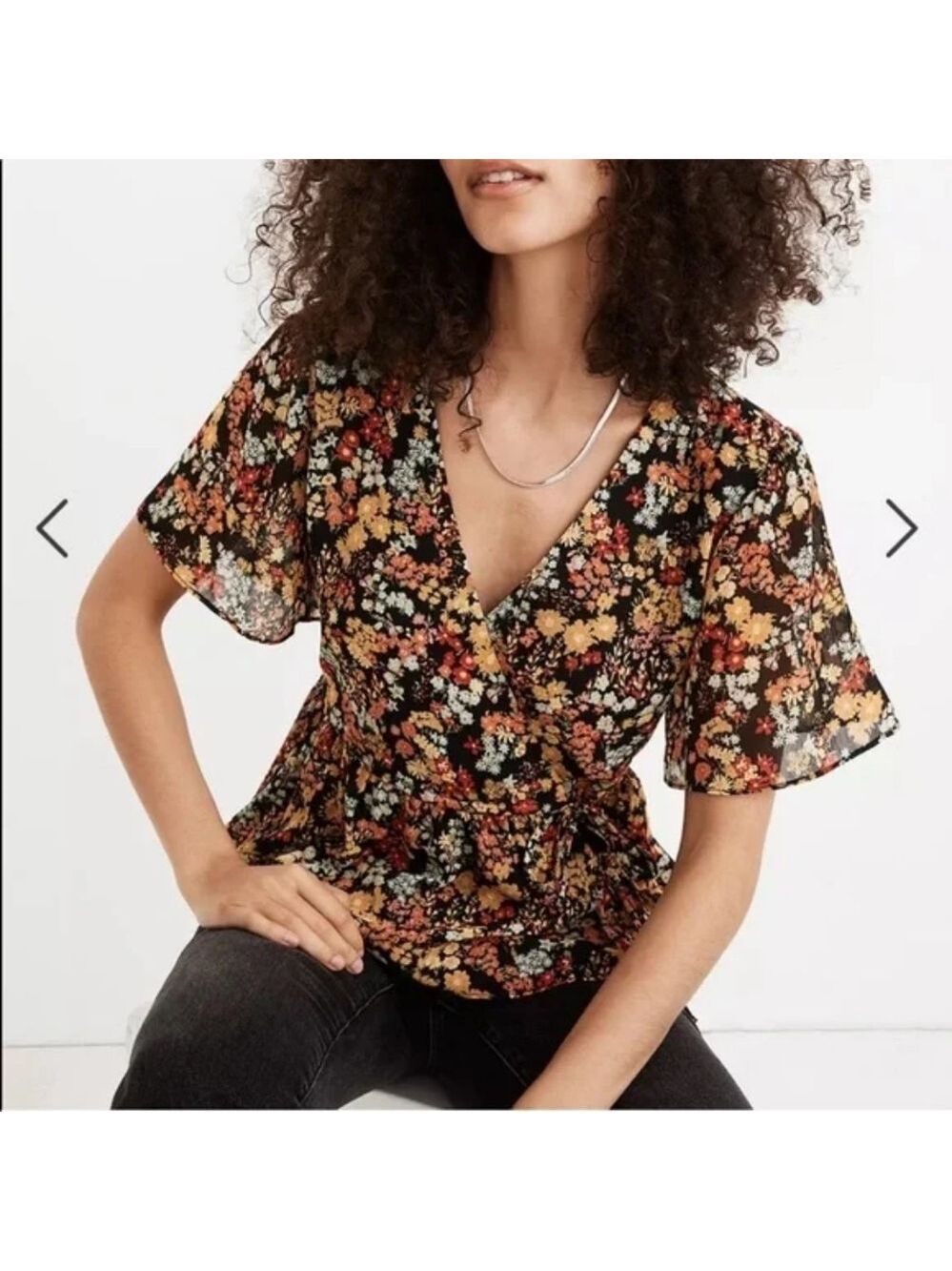 Madewell Floral Top